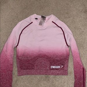 GYMSHARK OMBRÉ SEAMLESS CROP TOP SIZE SMALL